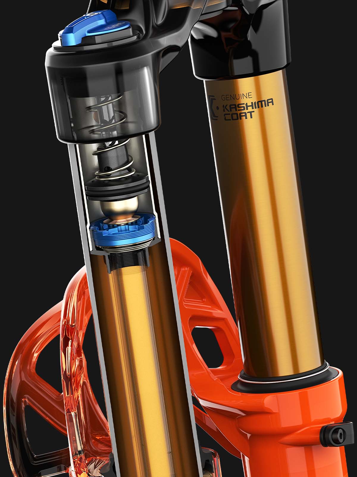 Fox 32 エアサスペンションフォーク Kashima Coat Explore 32 Step-Cast Mountain Bike Forks｜FOX Racingshox